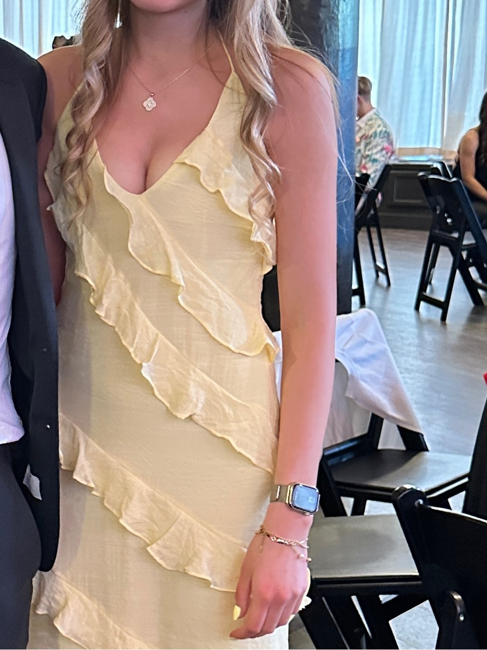 Pastel Yellow/Lemon Maxi Dress- Billy J - Picture 2 of 4